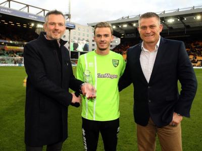 Vs Barnsley 18th November (Left To Right Eddie Golby James Maddison Chris Chandler)