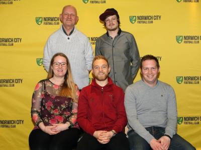 Vs Millwall January 1st (Left To Right Laura Dagless Kevin Crispe Alex Pritchard Elliot Crispe Kevin Dagless)