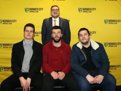 Vs Nott Forest 6th March (Left To Right Joel Pattrick Daniel Nickalls Grant Hanley Ben Pattrick)