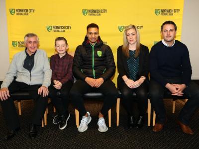 Vs Sheffield United 20th January (Left To Right Dave Gray Joshua Gray Jacob Murphy Karly Gray Steve Gray)