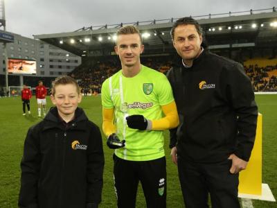 Vs Sheffield United 20th January (Left To Right Joshua Gray James Maddison Steve Gray)