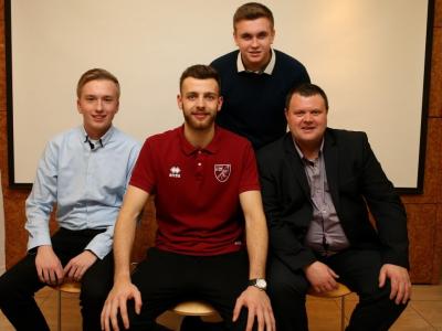 Vs Sheffield Wednesday 9th December (Left To Right Mark Rawlinson Angus Gunn Bradley Smith Lee Curson)