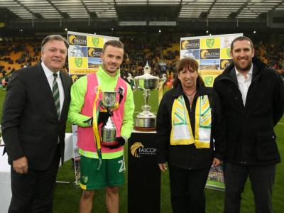 Ed Balls James Maddison Winner Barbara Brown And Andy Brown